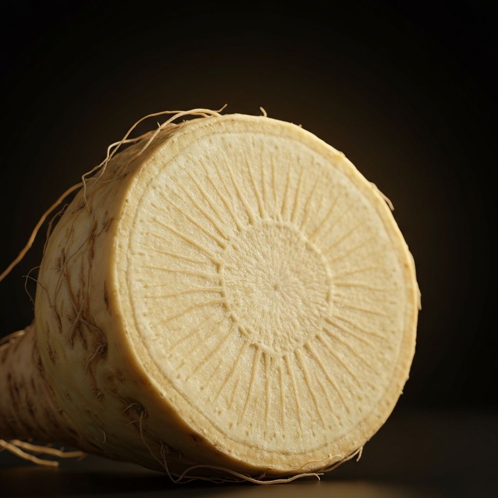 Maca Wurzel - natürlicher Inhaltsstoff im OPTIVIRIL Maca Tribulus Komplex für Vitalität